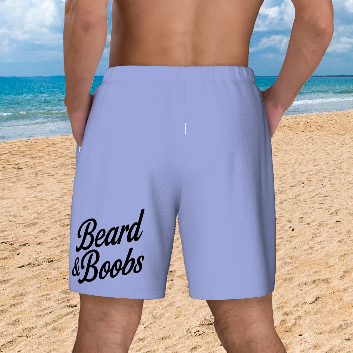 Men's Swim Shorts Black Logo
