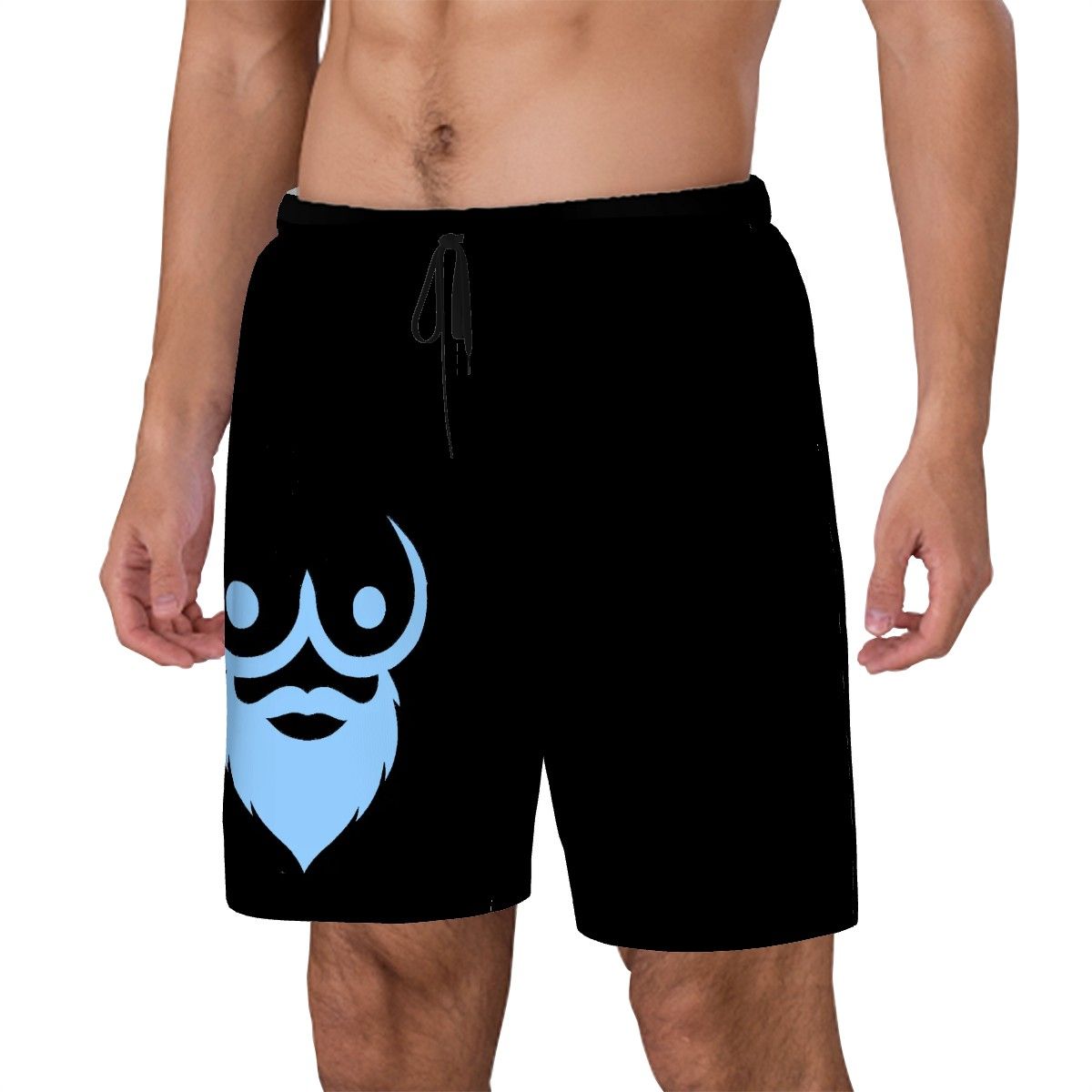 Men's Swim Shorts Blue Logo