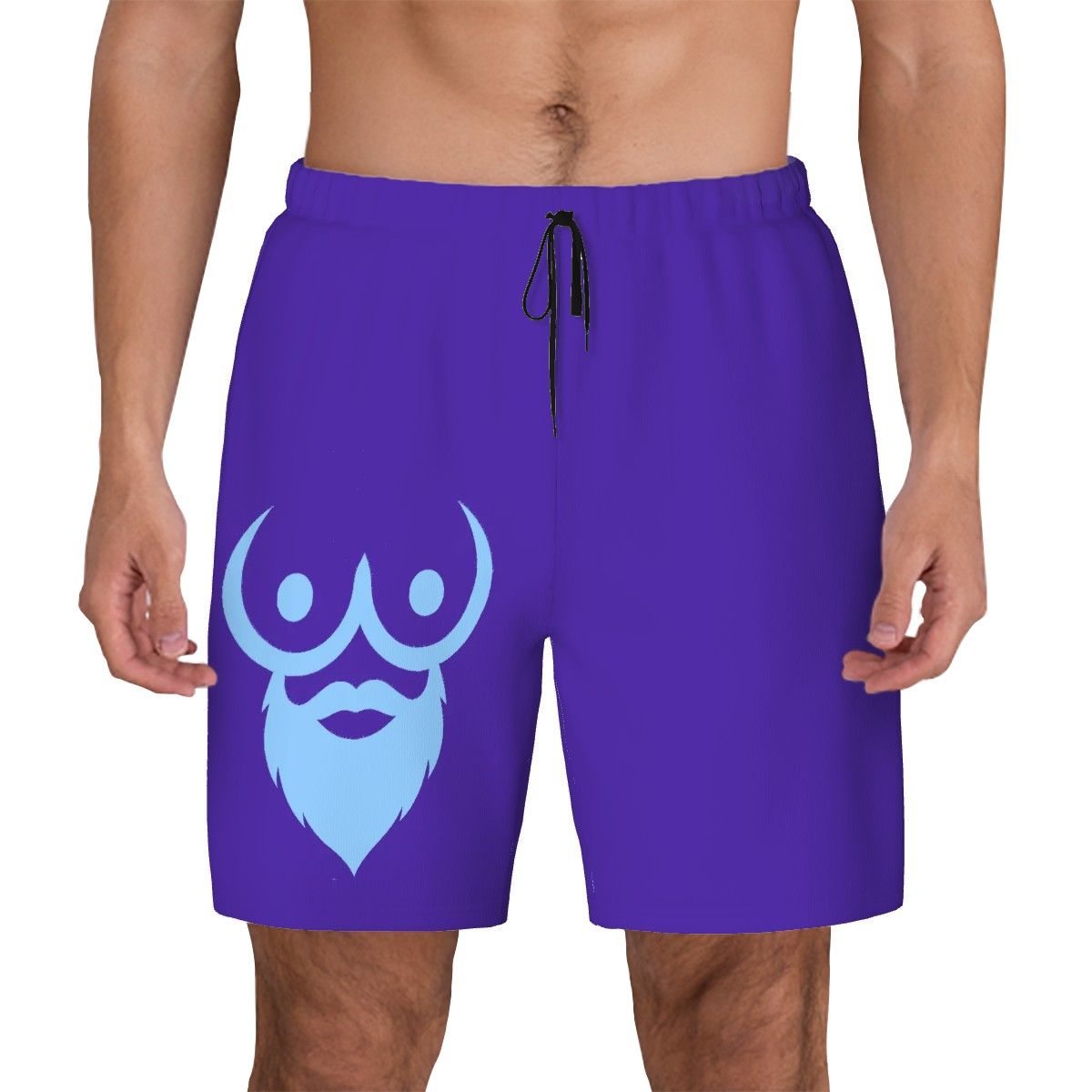 Men's Swim Shorts Blue Logo