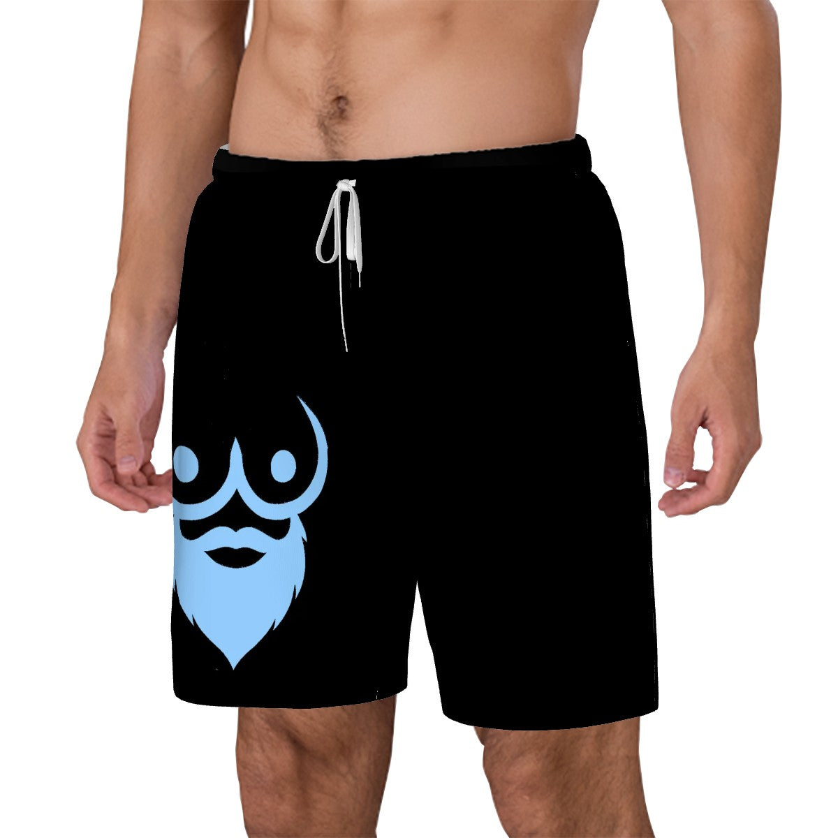 Men's Swim Shorts Blue Logo