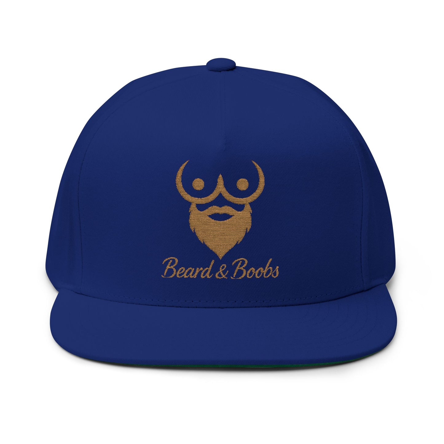 Beard & Boobs Flat Bill Snapback
