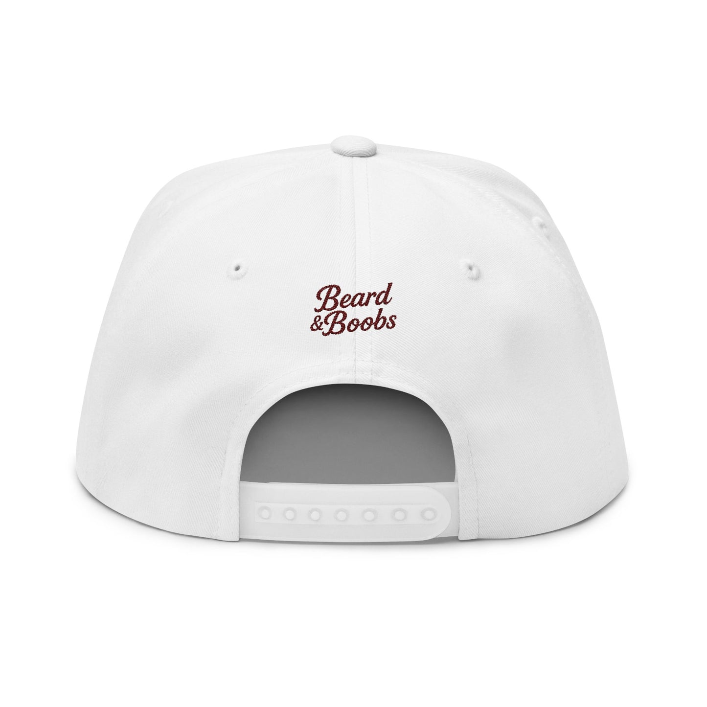 Beard & Boobs Flat Bill Snapback