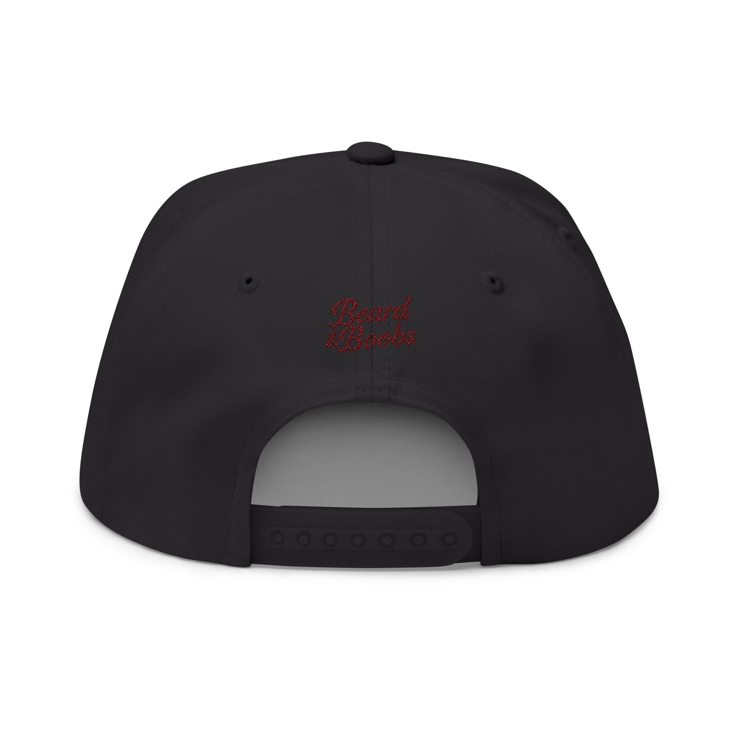 Beard & Boobs Flat Bill Snapback