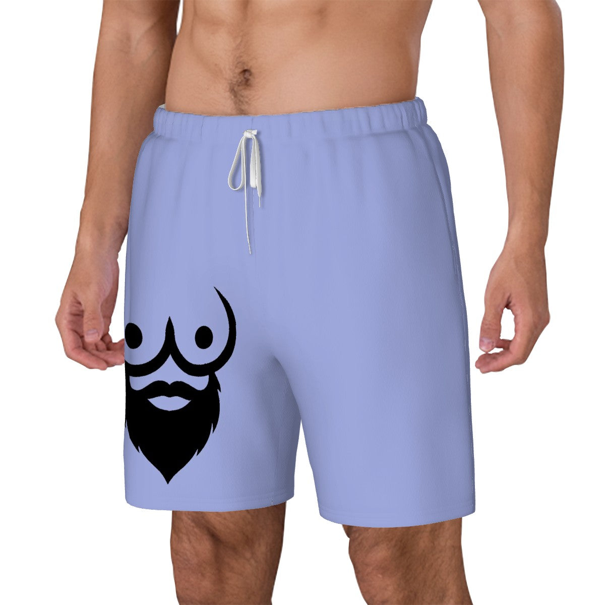 Men's Swim Shorts Black Logo