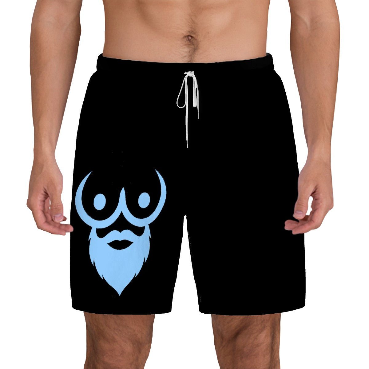 Men's Swim Shorts Blue Logo